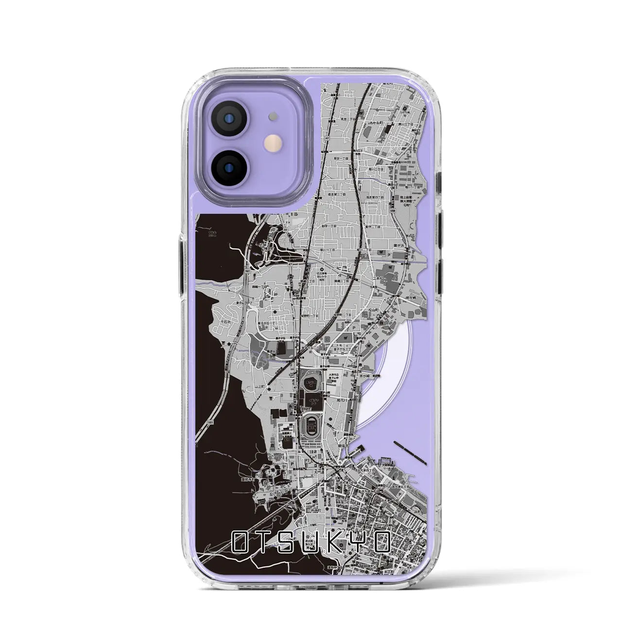 【大津京(滋賀県)】地図柄iPhoneケース(MagSafeタイプ)