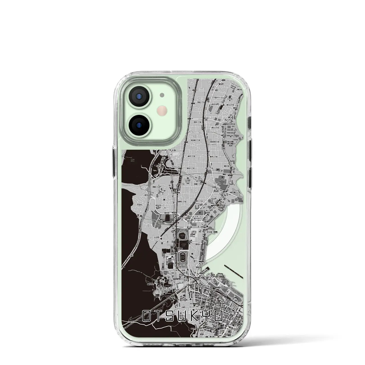 【大津京(滋賀県)】地図柄iPhoneケース(MagSafeタイプ)