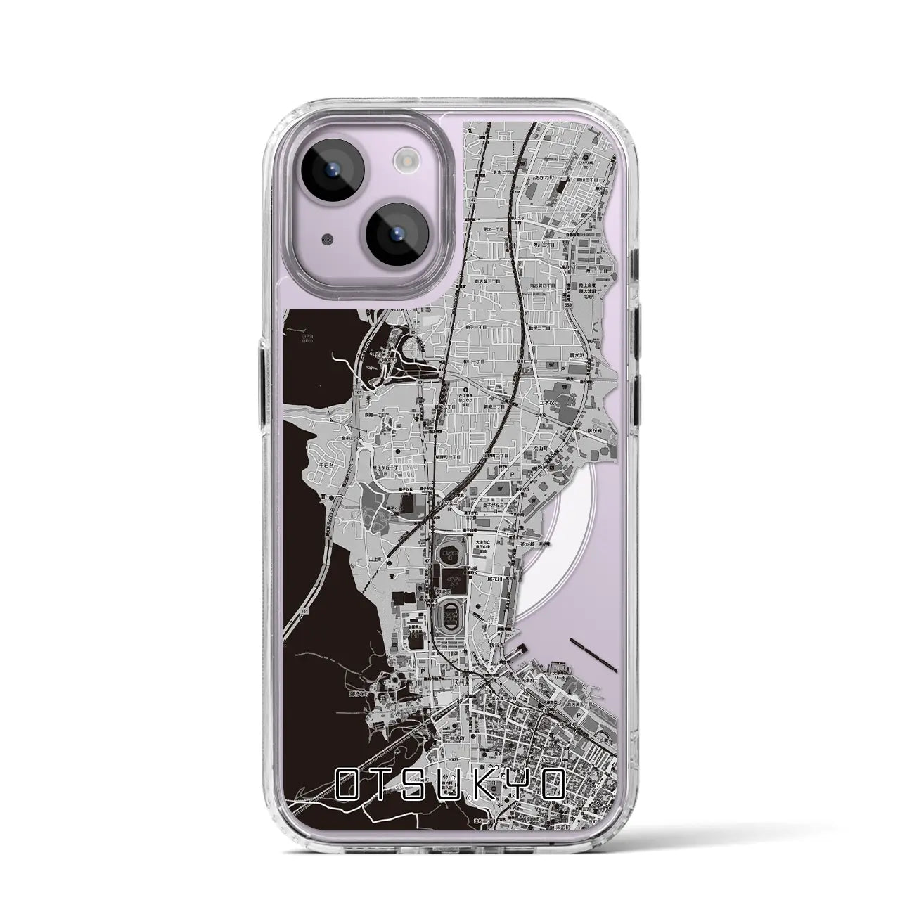 【大津京(滋賀県)】地図柄iPhoneケース(MagSafeタイプ)