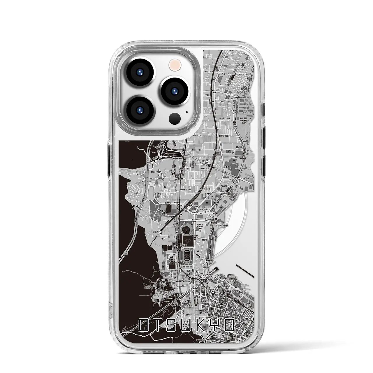 【大津京(滋賀県)】地図柄iPhoneケース(MagSafeタイプ)