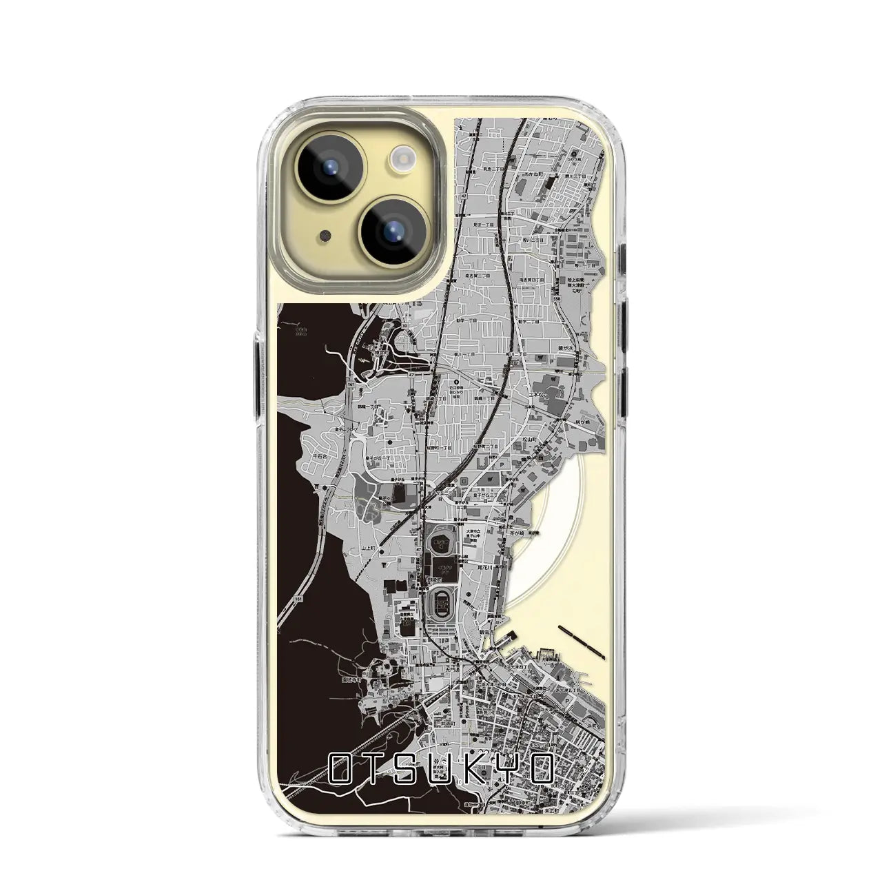 【大津京(滋賀県)】地図柄iPhoneケース(MagSafeタイプ)
