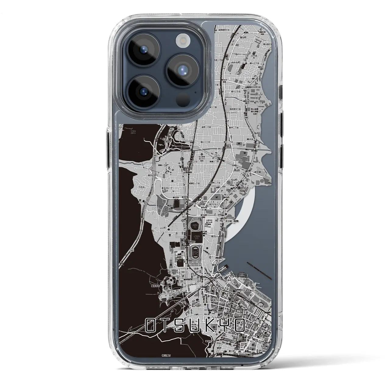 【大津京(滋賀県)】地図柄iPhoneケース(MagSafeタイプ)