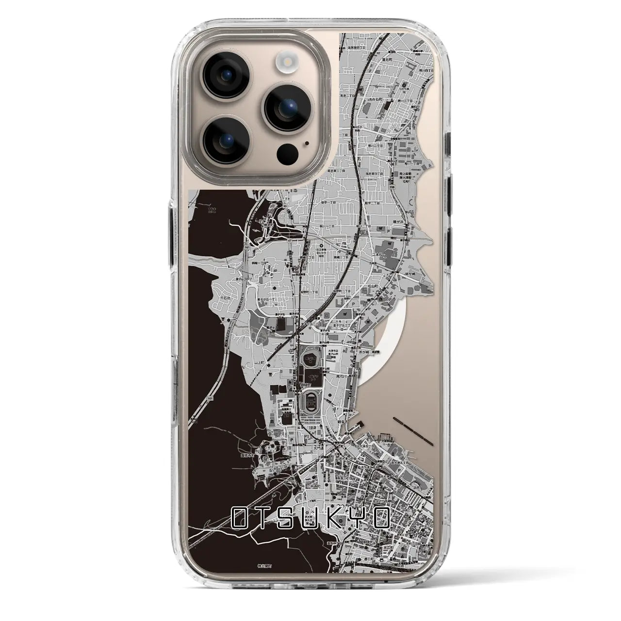 【大津京(滋賀県)】地図柄iPhoneケース(MagSafeタイプ)