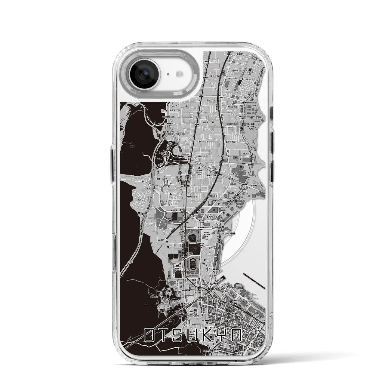 【大津京(滋賀県)】地図柄iPhoneケース(MagSafeタイプ)