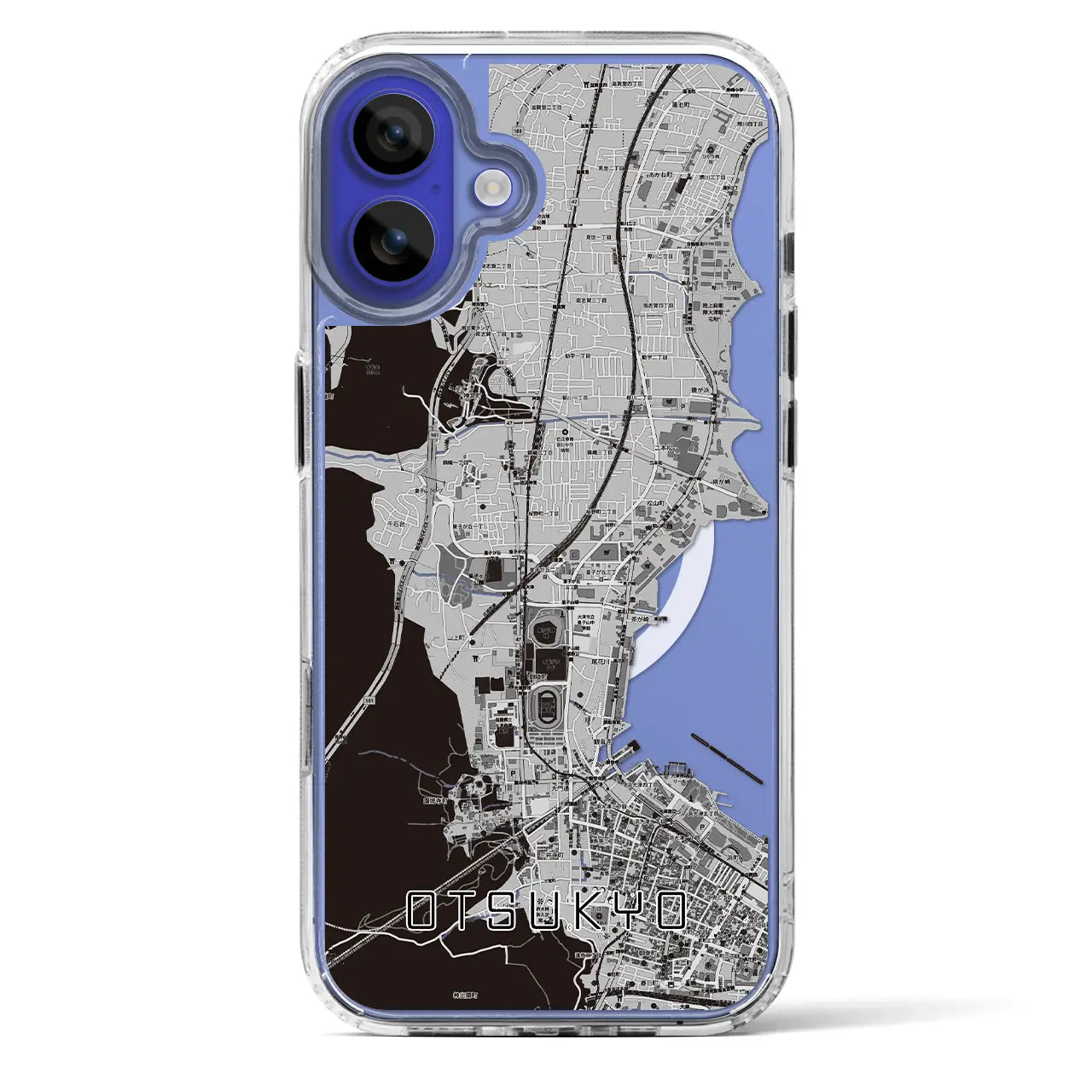 【大津京(滋賀県)】地図柄iPhoneケース(MagSafeタイプ)