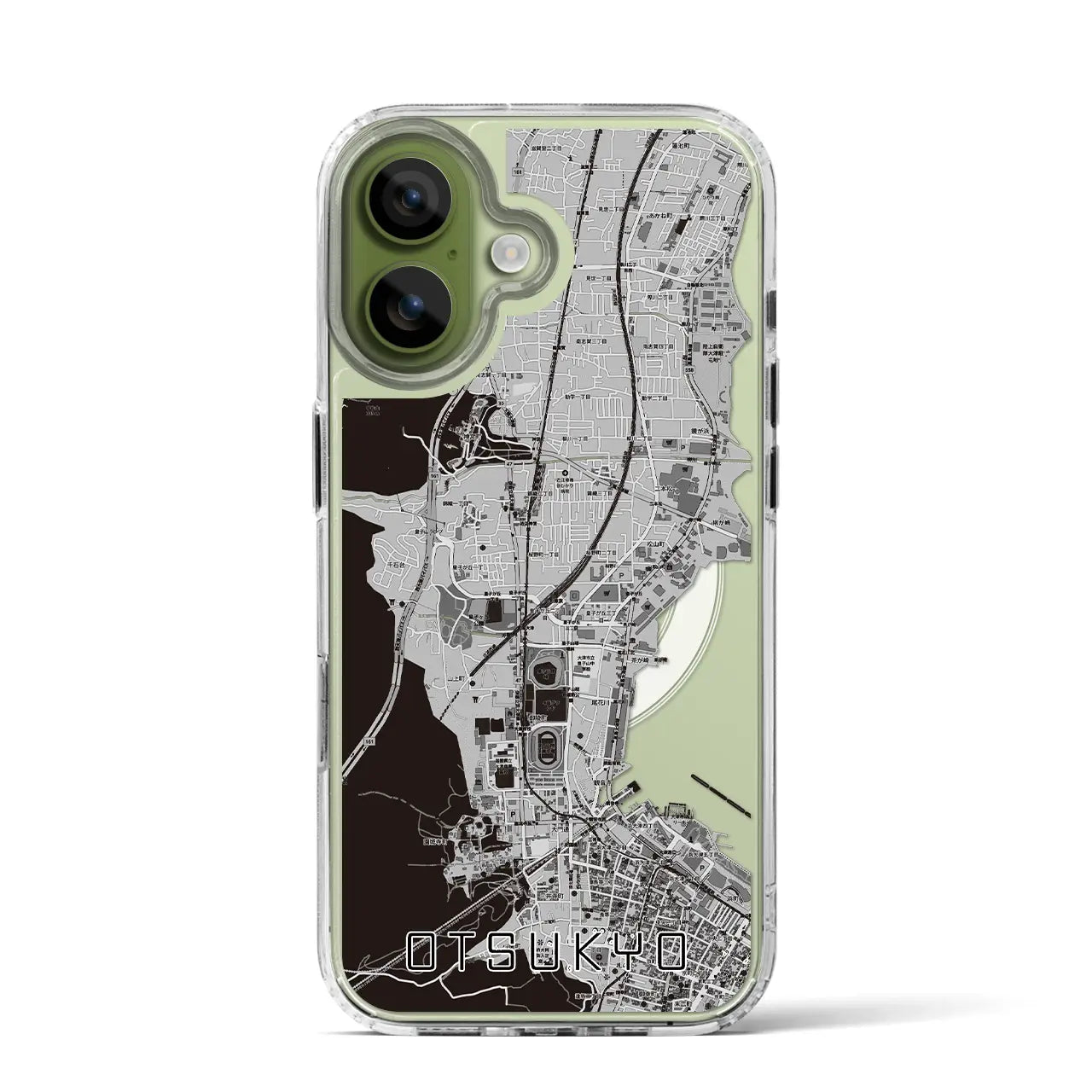 【大津京(滋賀県)】地図柄iPhoneケース(MagSafeタイプ)