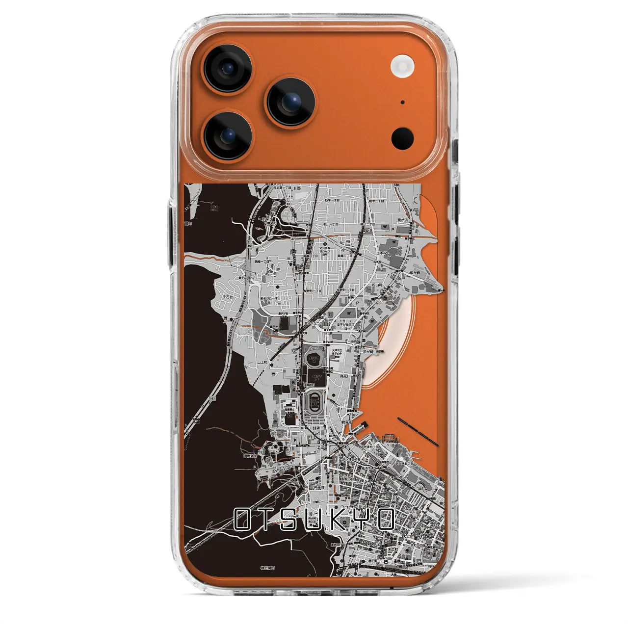 【大津京(滋賀県)】地図柄iPhoneケース(MagSafeタイプ)