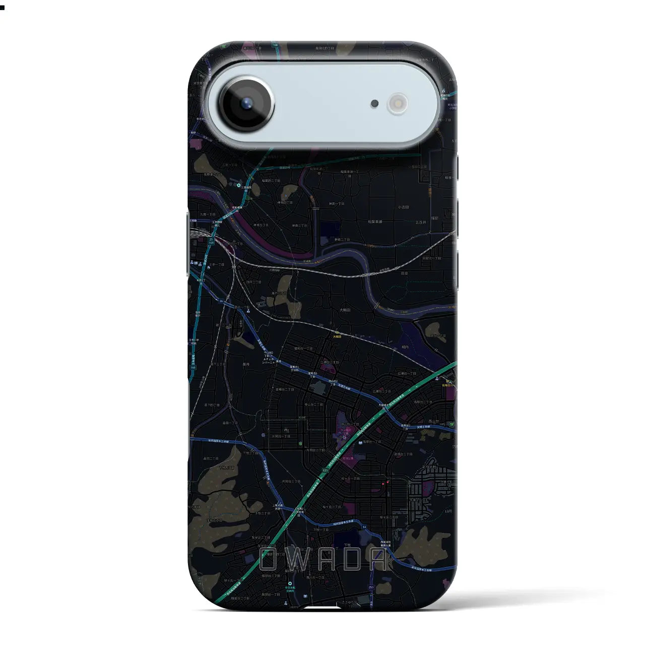 【大輪田(奈良県)】地図柄iPhoneケース(バックカバータイプ)