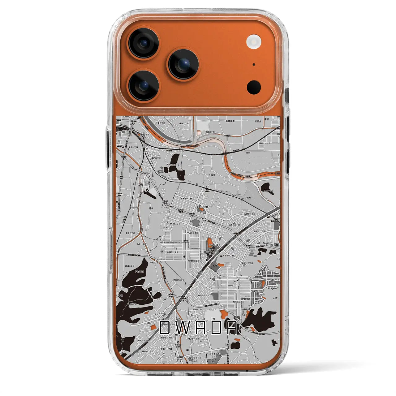 【大輪田(奈良県)】地図柄iPhoneケース(MagSafeタイプ)