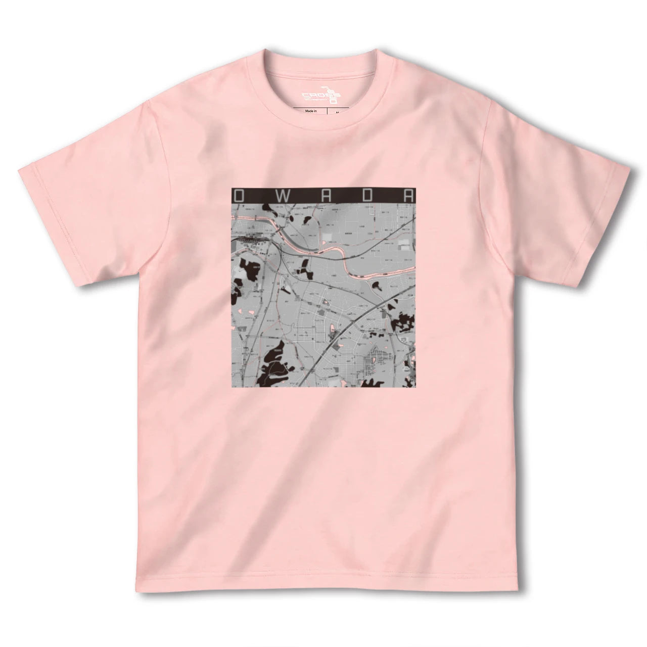 【大輪田(奈良県)】地図柄ヘビーウェイトTシャツ