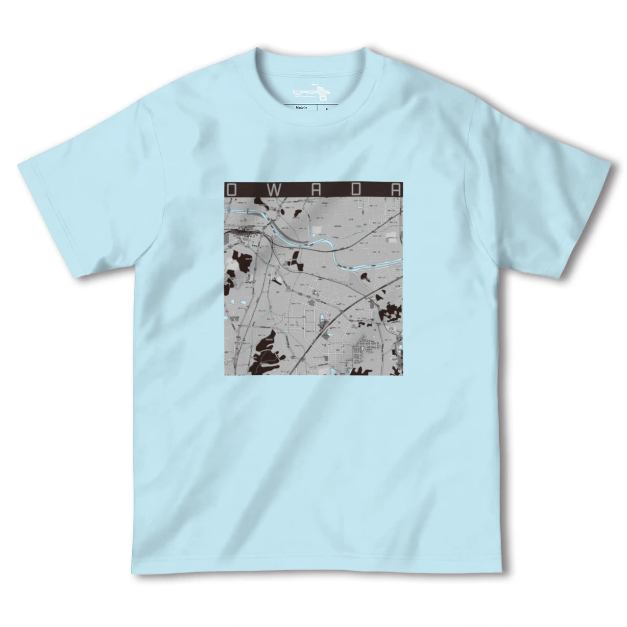 【大輪田(奈良県)】地図柄ヘビーウェイトTシャツ