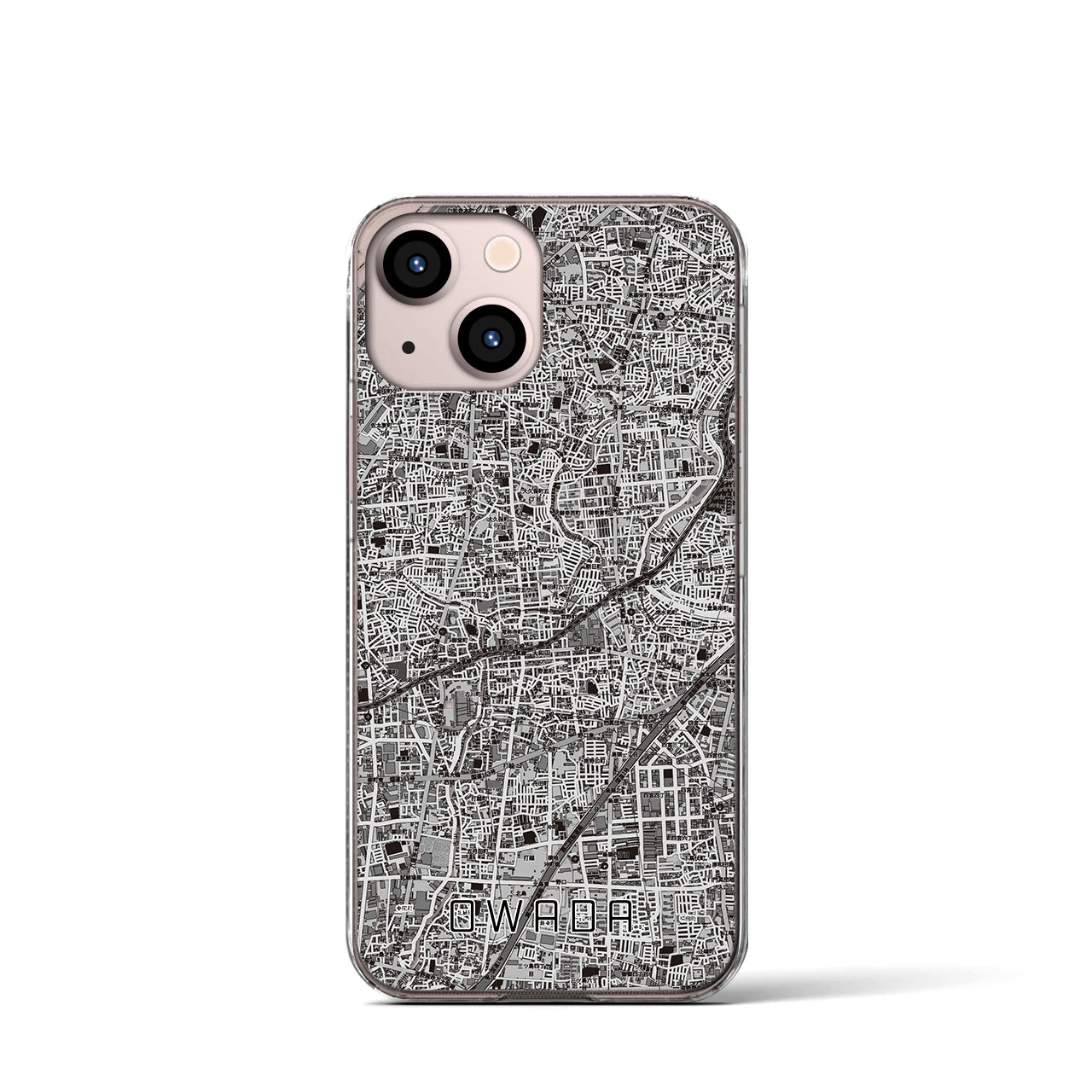 【大和田(大阪府)】地図柄iPhoneケース(クリアタイプ)