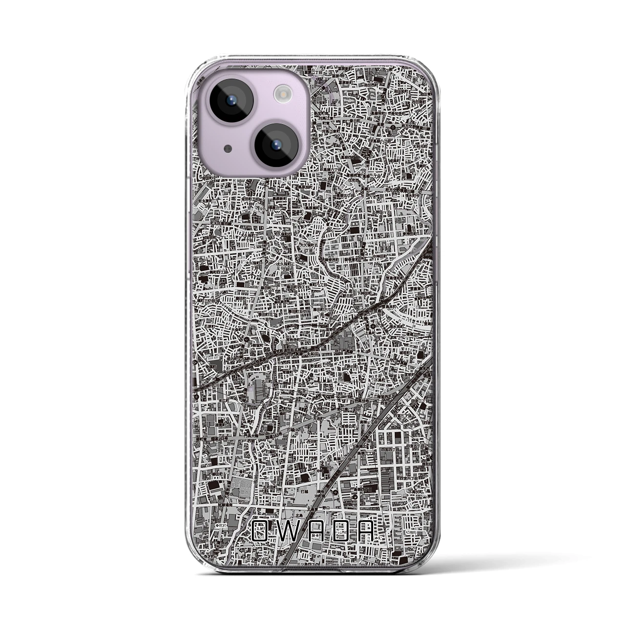 【大和田(大阪府)】地図柄iPhoneケース(クリアタイプ)