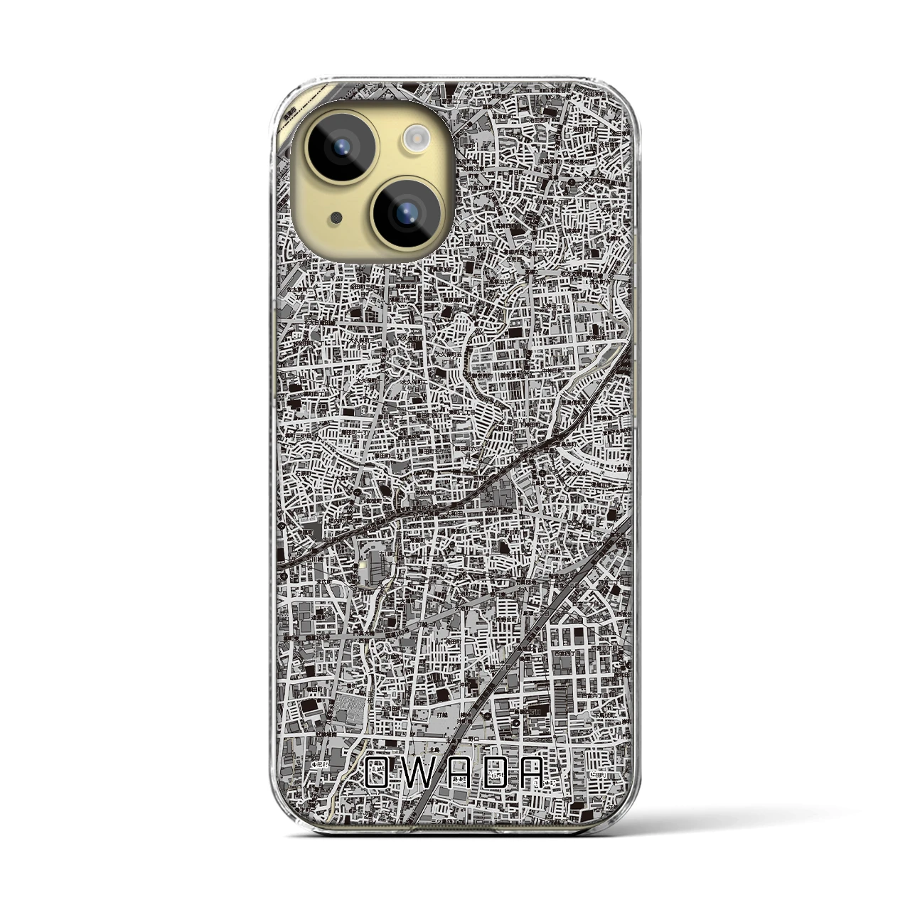 【大和田(大阪府)】地図柄iPhoneケース(クリアタイプ)