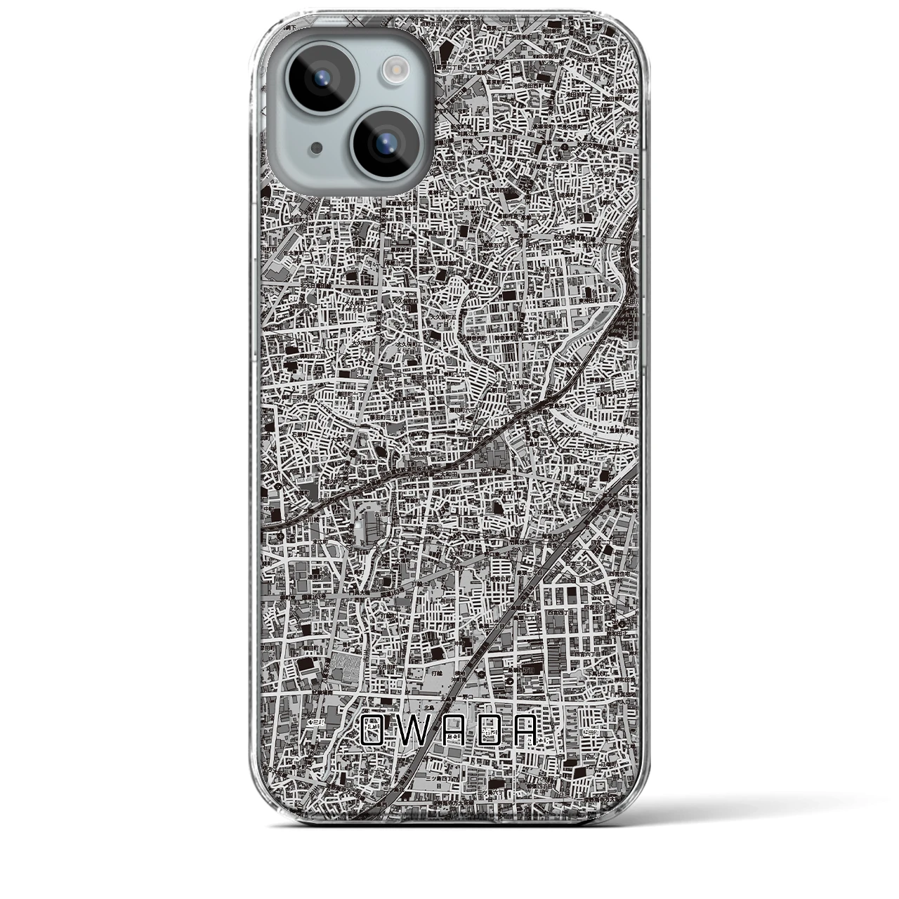 【大和田(大阪府)】地図柄iPhoneケース(クリアタイプ)