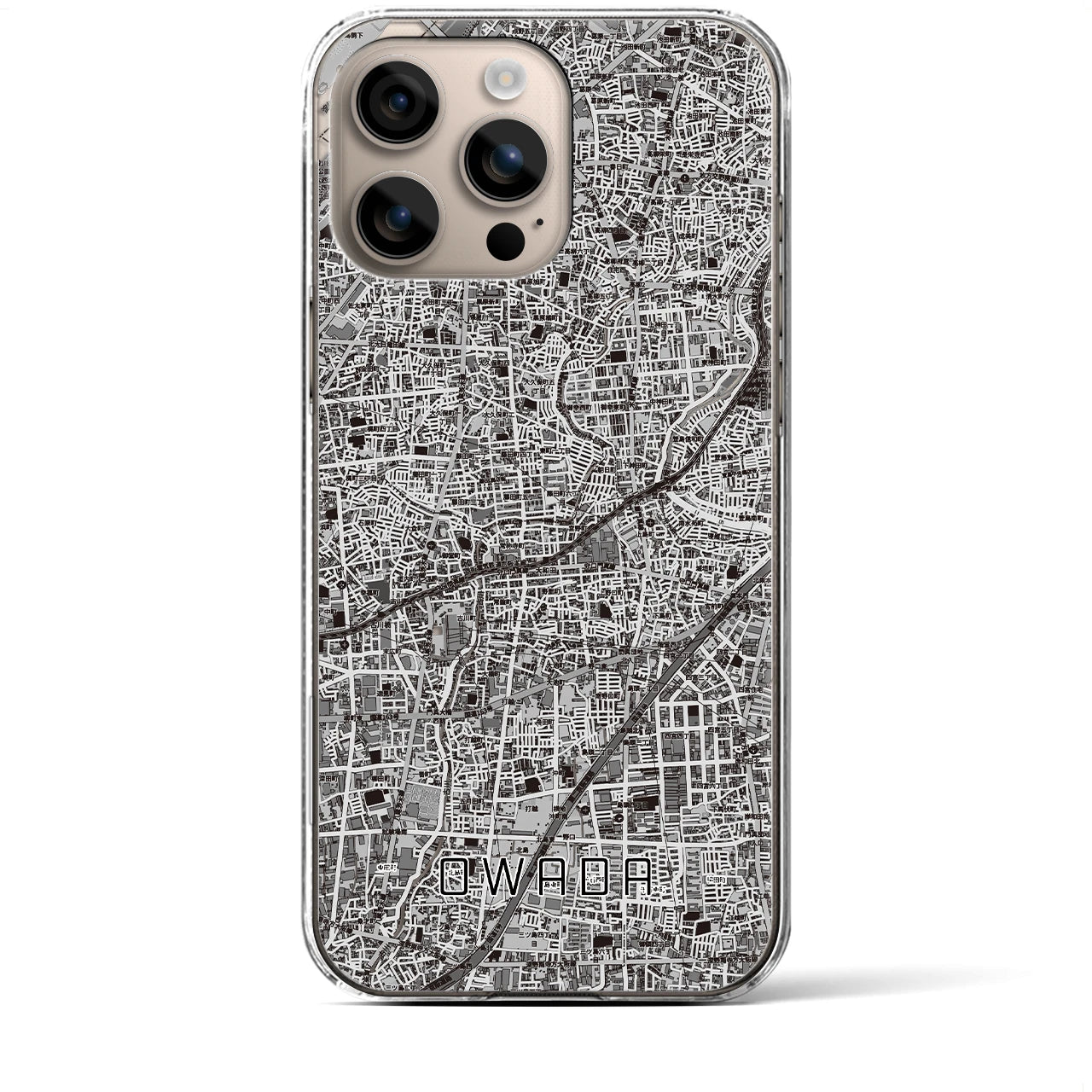 【大和田(大阪府)】地図柄iPhoneケース(クリアタイプ)