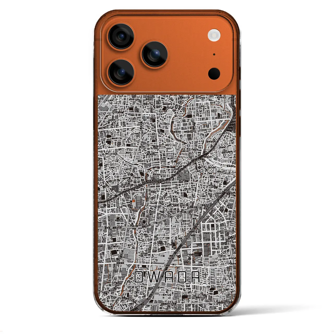 【大和田(大阪府)】地図柄iPhoneケース(クリアタイプ)