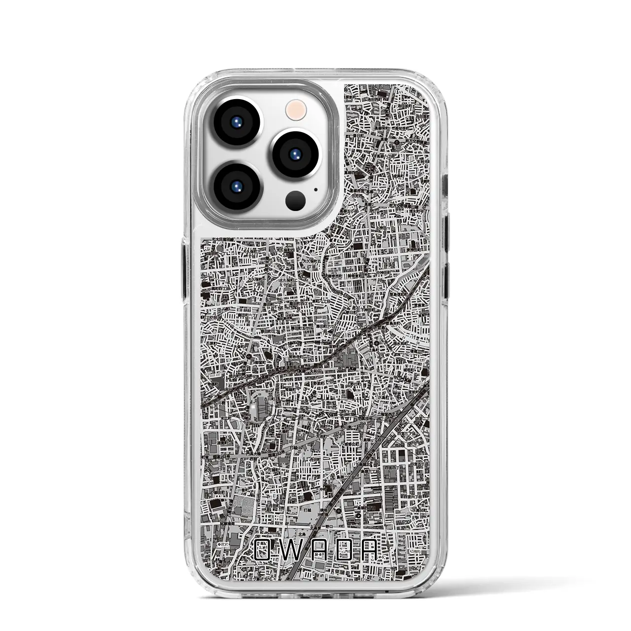 【大和田(大阪府)】地図柄iPhoneケース(MagSafeタイプ)