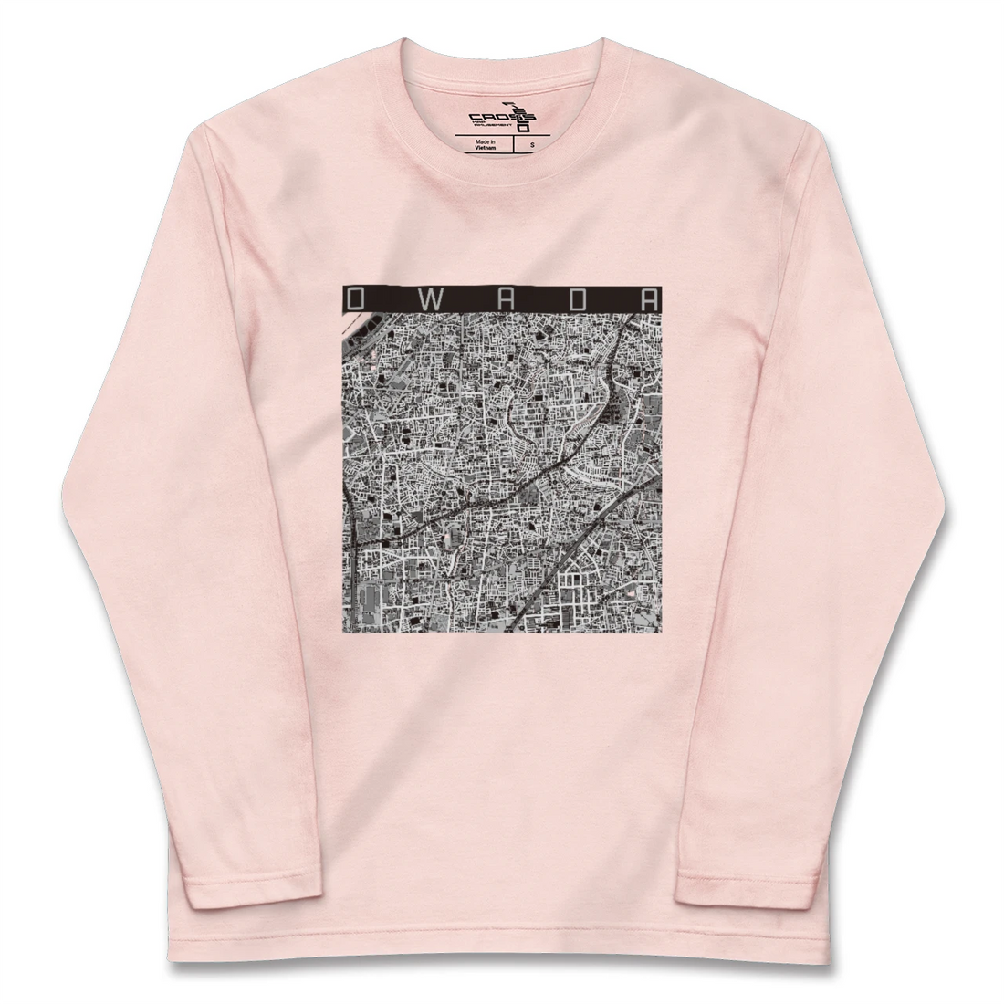 【大和田(大阪府)(大阪府)】地図柄ロングスリーブTシャツ