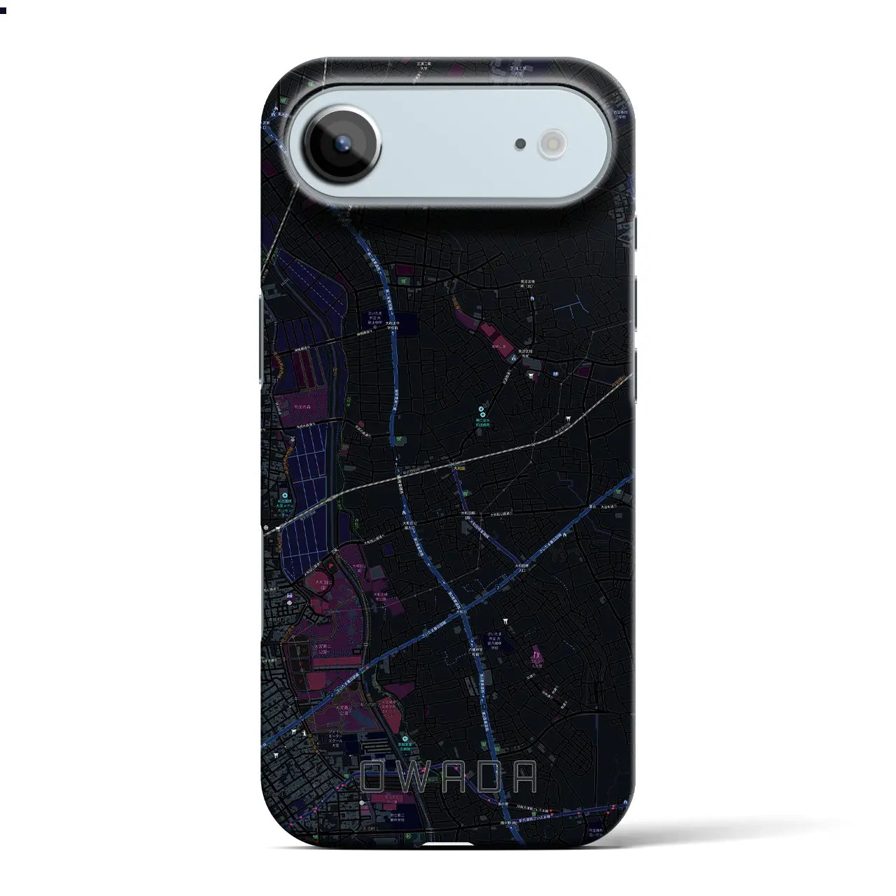 【大和田(埼玉県)】地図柄iPhoneケース(バックカバータイプ)