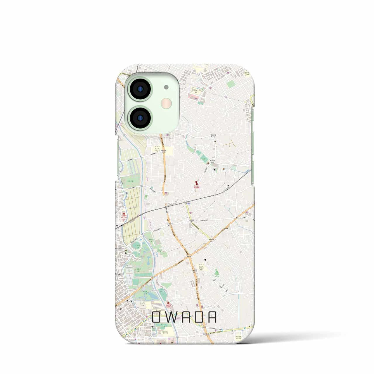 【大和田(埼玉県)】地図柄iPhoneケース(バックカバータイプ)