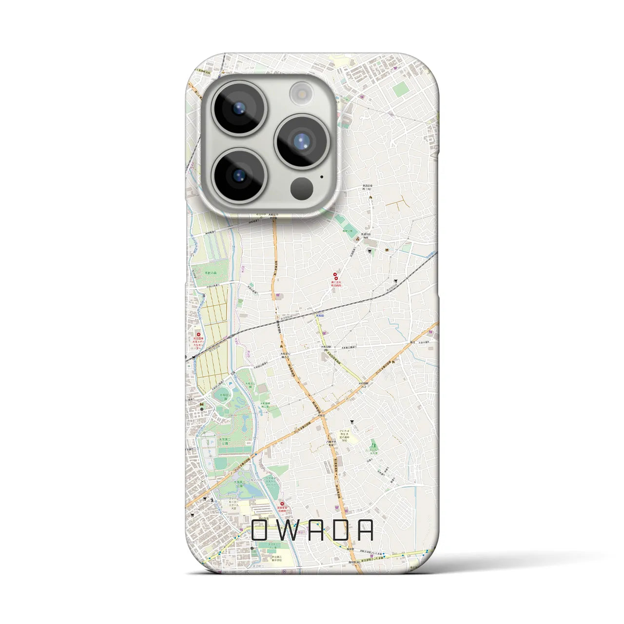 【大和田(埼玉県)】地図柄iPhoneケース(バックカバータイプ)
