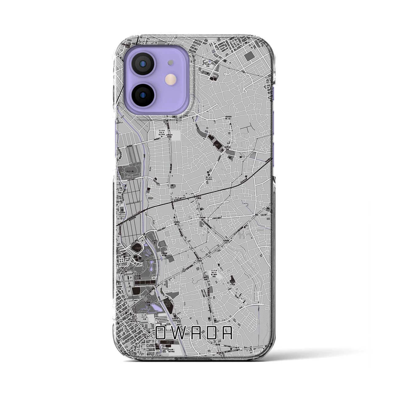 【大和田(埼玉県)】地図柄iPhoneケース(クリアタイプ)