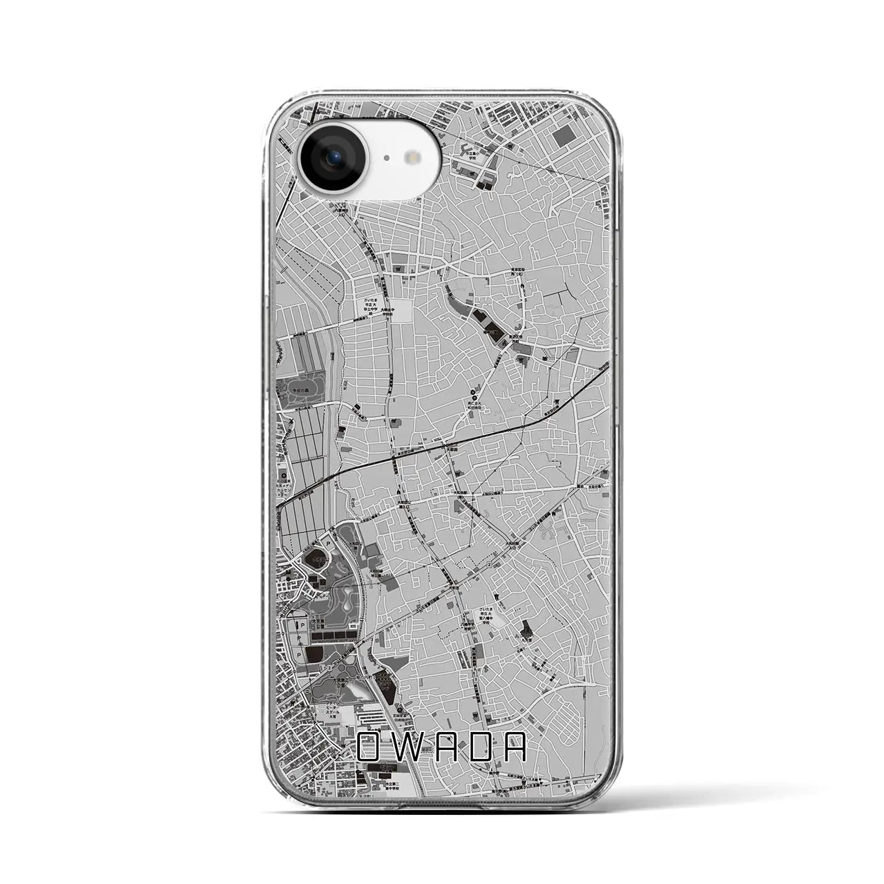 【大和田(埼玉県)】地図柄iPhoneケース(クリアタイプ)