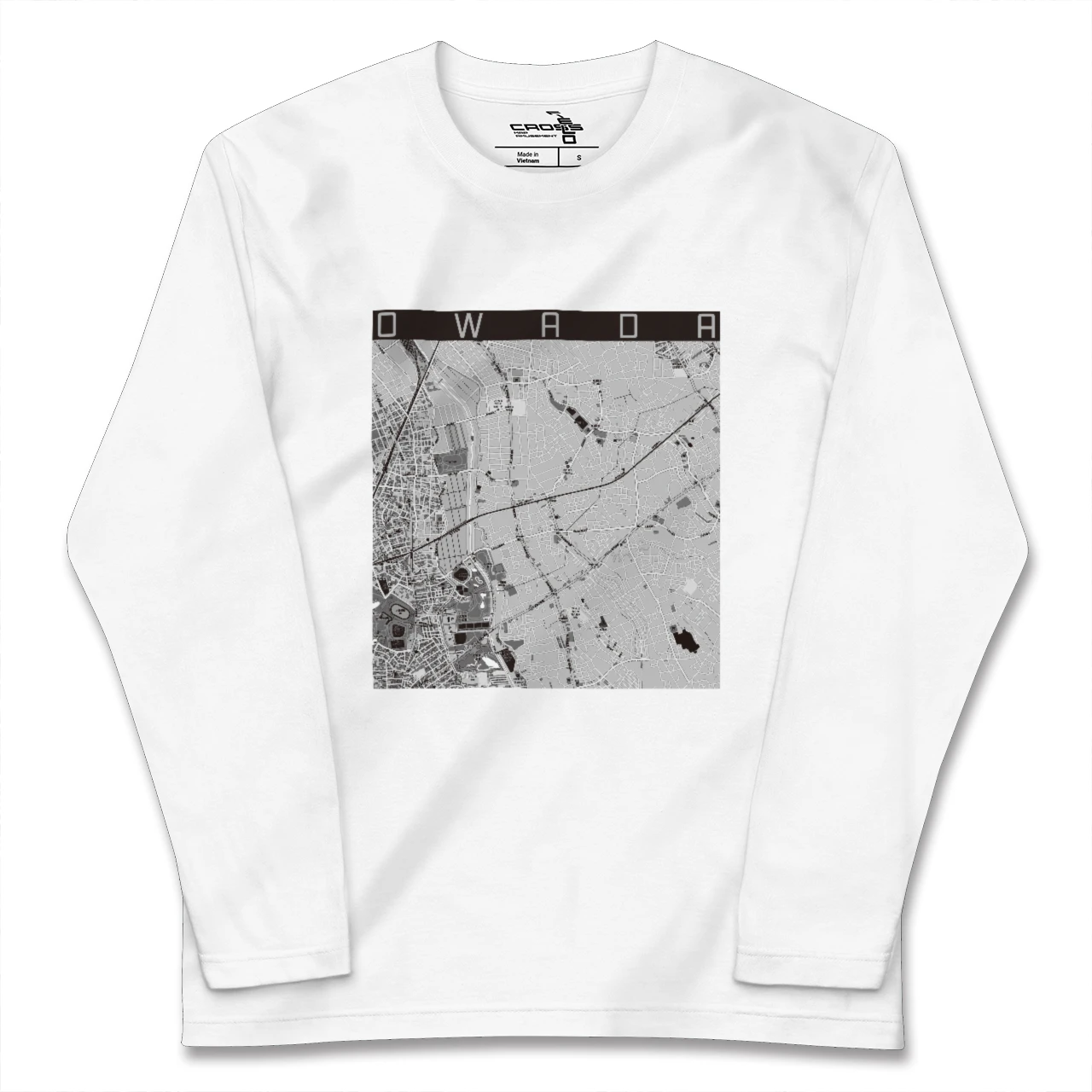 【大和田(埼玉県)】地図柄ロングスリーブTシャツ