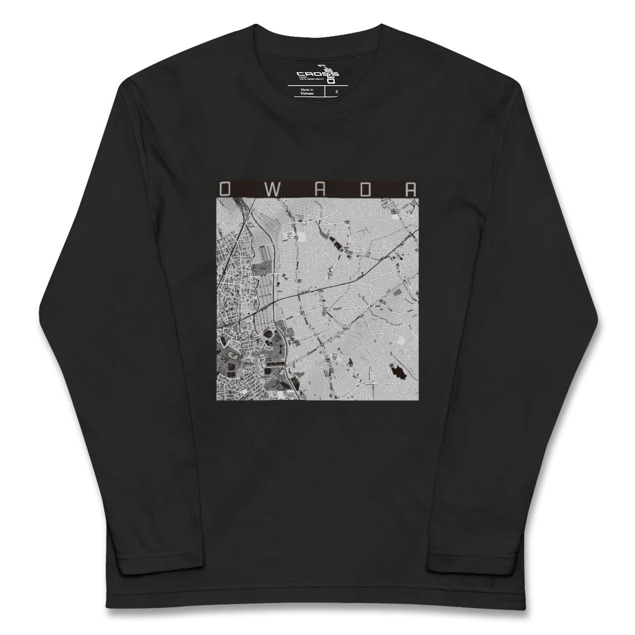 【大和田(埼玉県)】地図柄ロングスリーブTシャツ