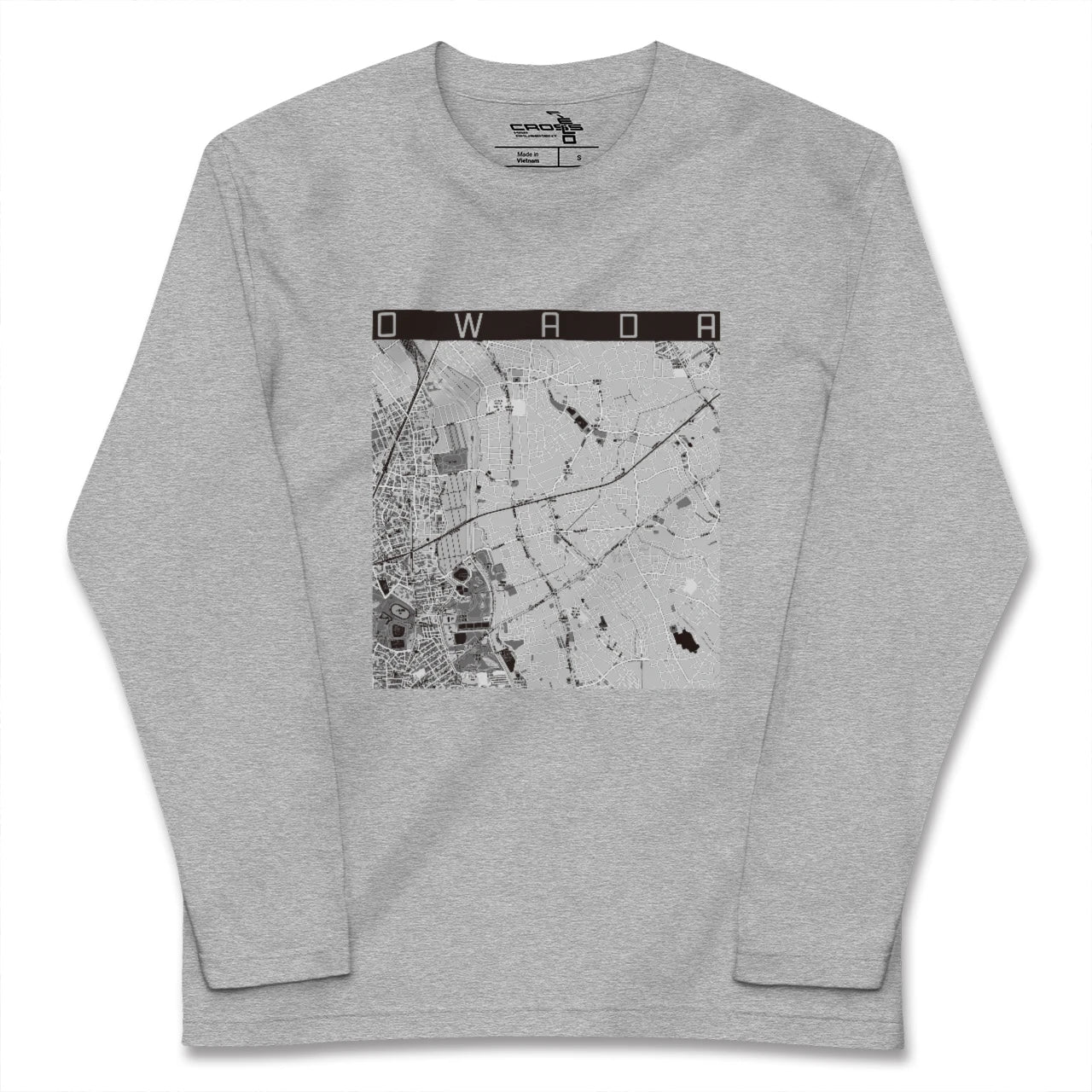 【大和田(埼玉県)】地図柄ロングスリーブTシャツ