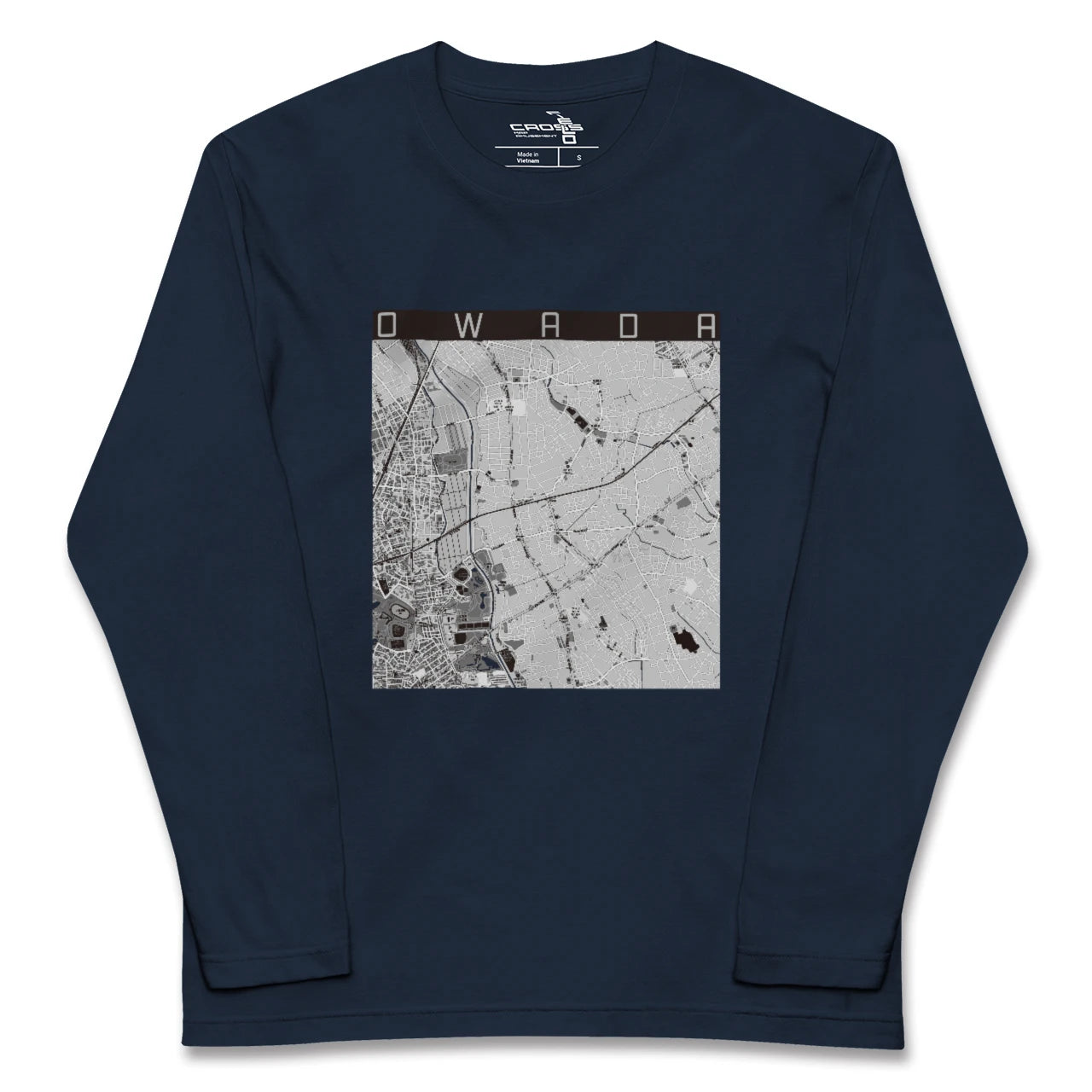 【大和田(埼玉県)】地図柄ロングスリーブTシャツ