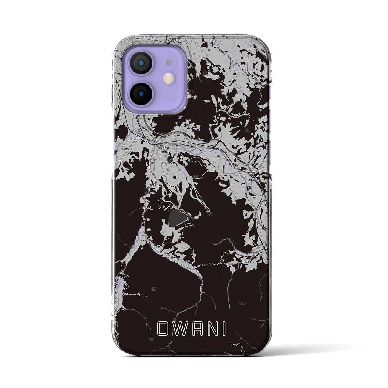 【大鰐(青森県)】地図柄iPhoneケース(クリアタイプ)