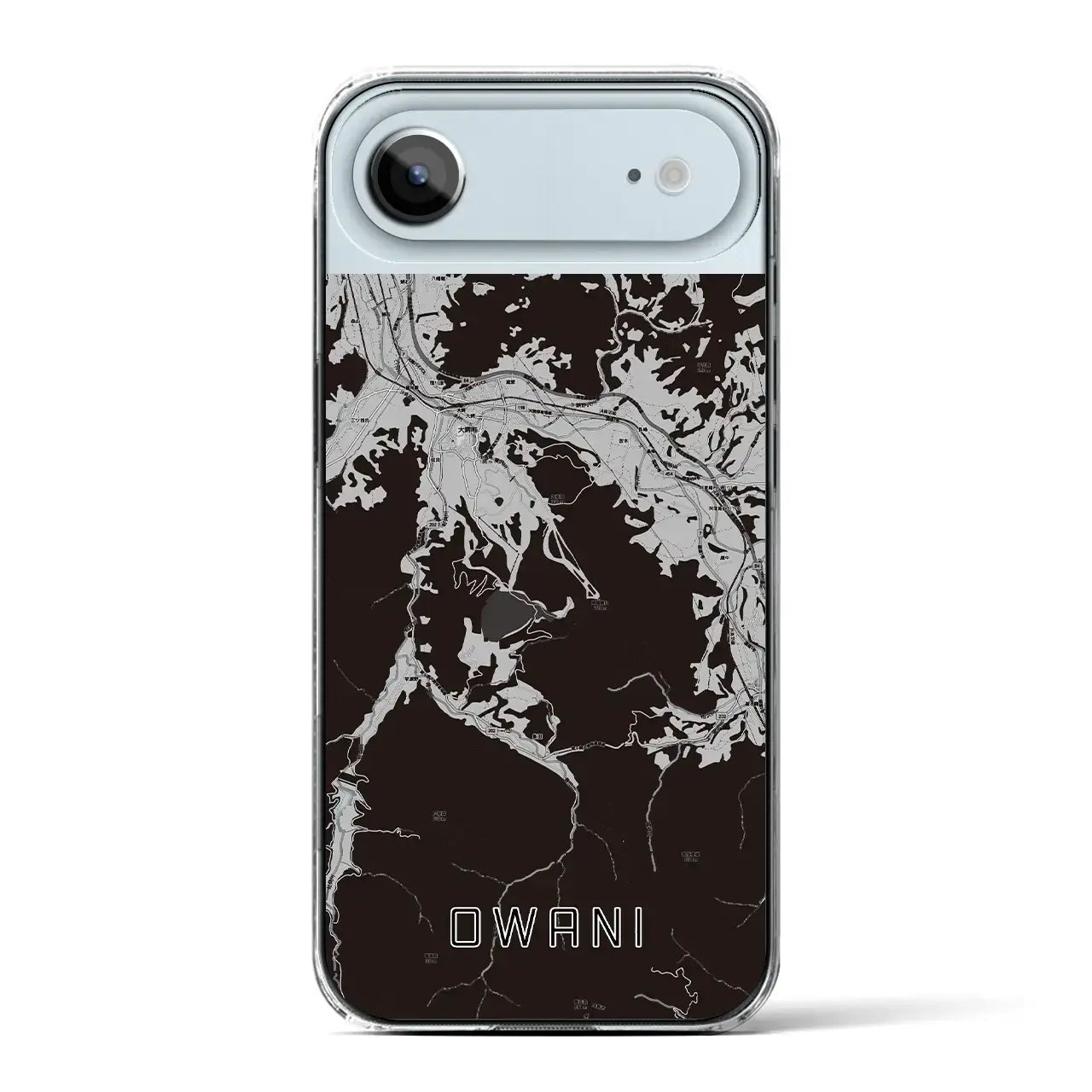 【大鰐(青森県)】地図柄iPhoneケース(クリアタイプ)