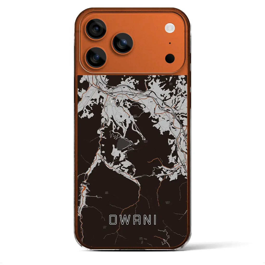 【大鰐(青森県)】地図柄iPhoneケース(クリアタイプ)