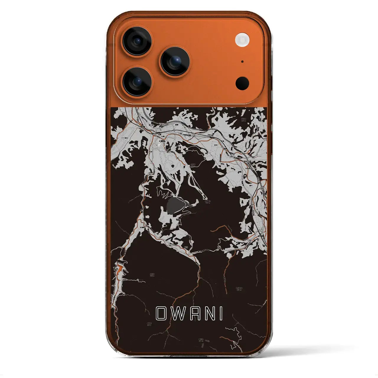 【大鰐(青森県)】地図柄iPhoneケース(クリアタイプ)