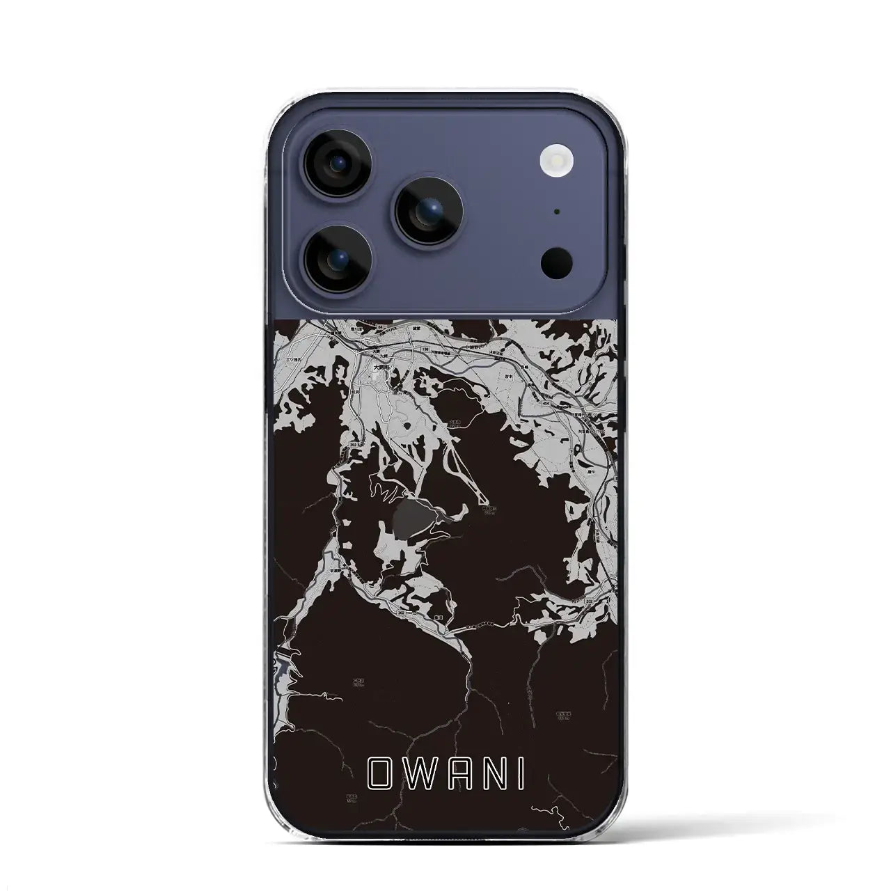 【大鰐(青森県)】地図柄iPhoneケース(クリアタイプ)