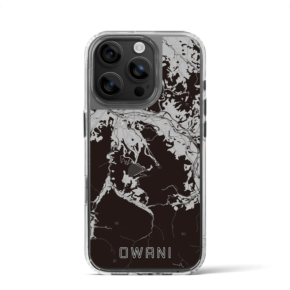 【大鰐(青森県)】地図柄iPhoneケース(MagSafeタイプ)