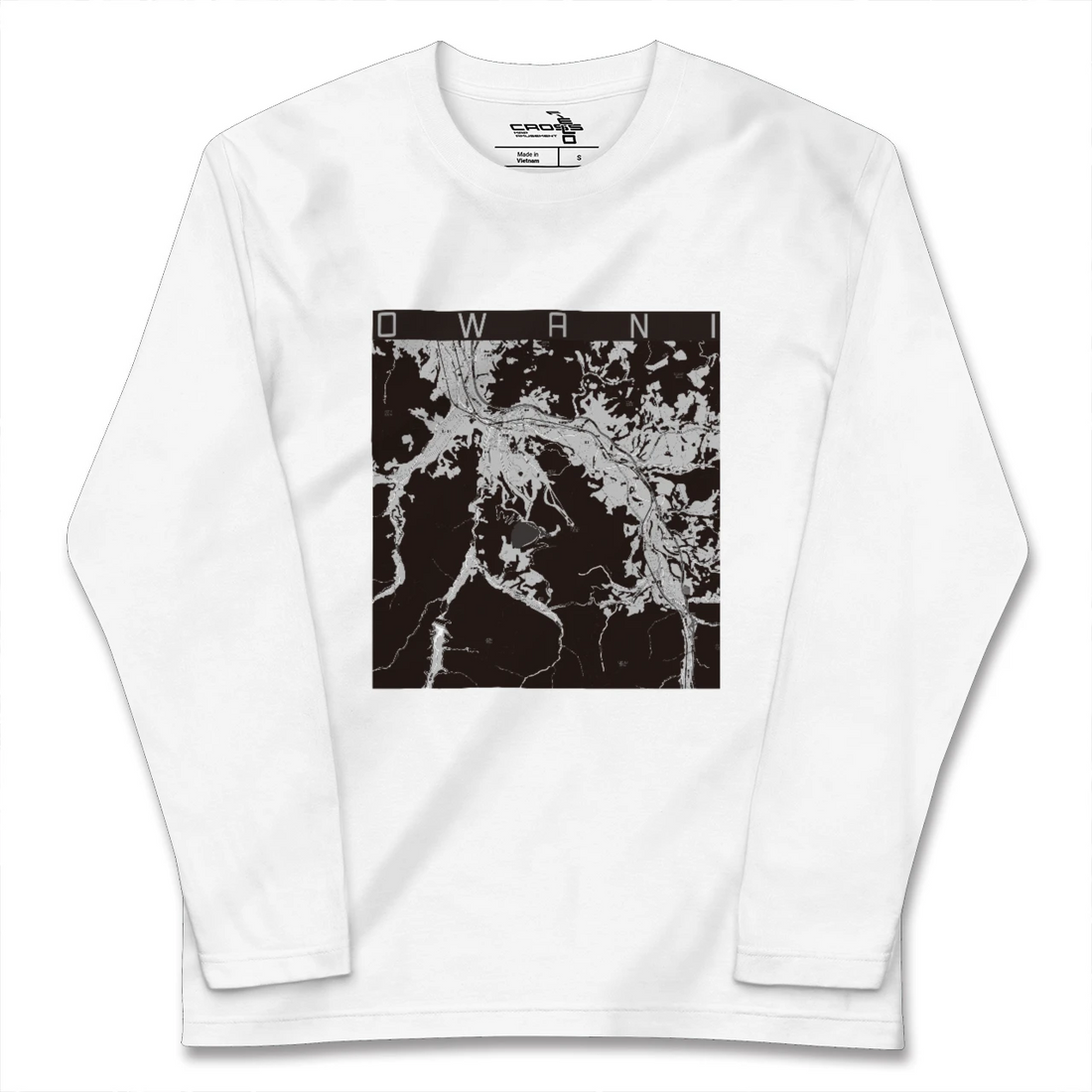 【大鰐(青森県)】地図柄ロングスリーブTシャツ