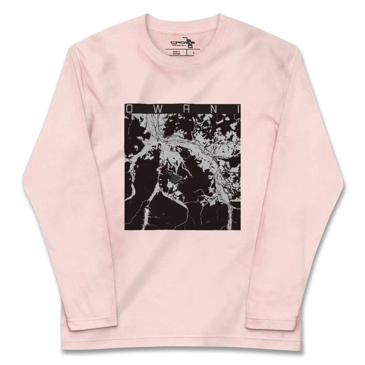 【大鰐(青森県)】地図柄ロングスリーブTシャツ