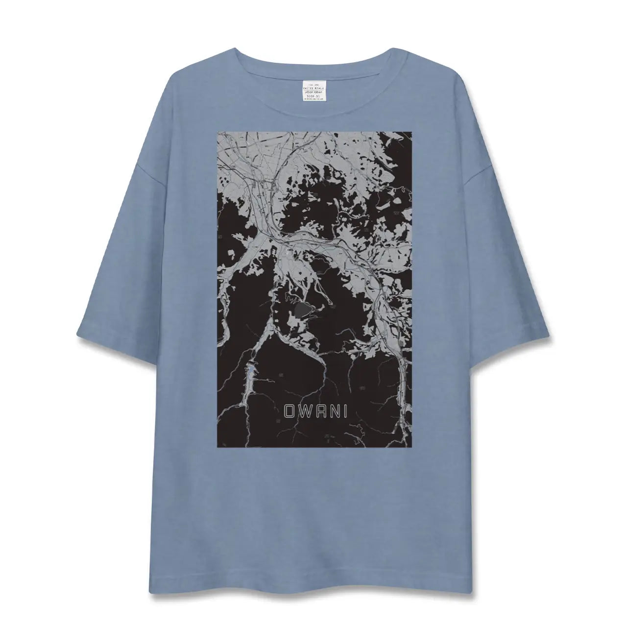 【大鰐(青森県)】地図柄ビッグシルエットTシャツ