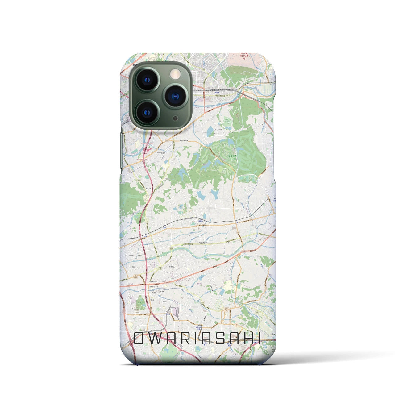【尾張旭(愛知県)】地図柄iPhoneケース(バックカバータイプ)