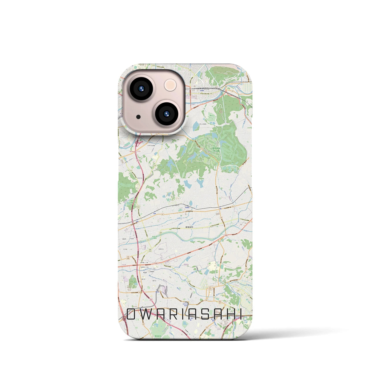 【尾張旭(愛知県)】地図柄iPhoneケース(バックカバータイプ)