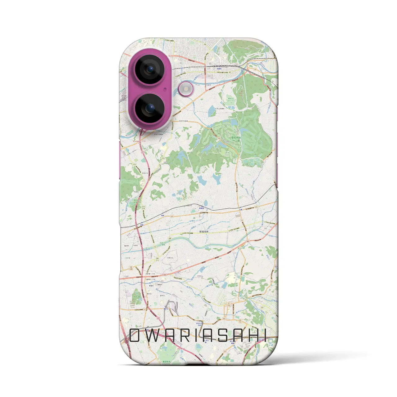 【尾張旭(愛知県)】地図柄iPhoneケース(バックカバータイプ)