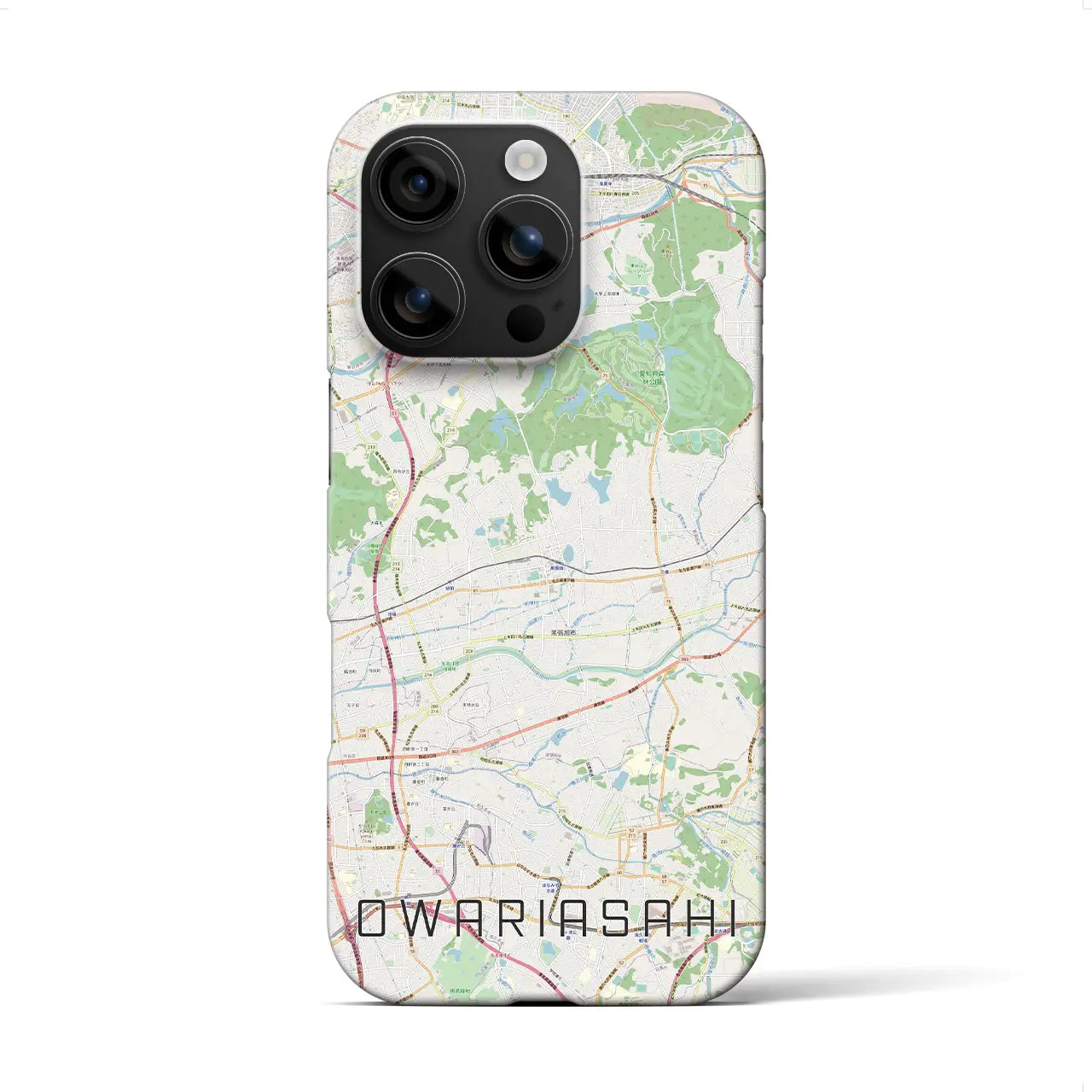 【尾張旭(愛知県)】地図柄iPhoneケース(バックカバータイプ)