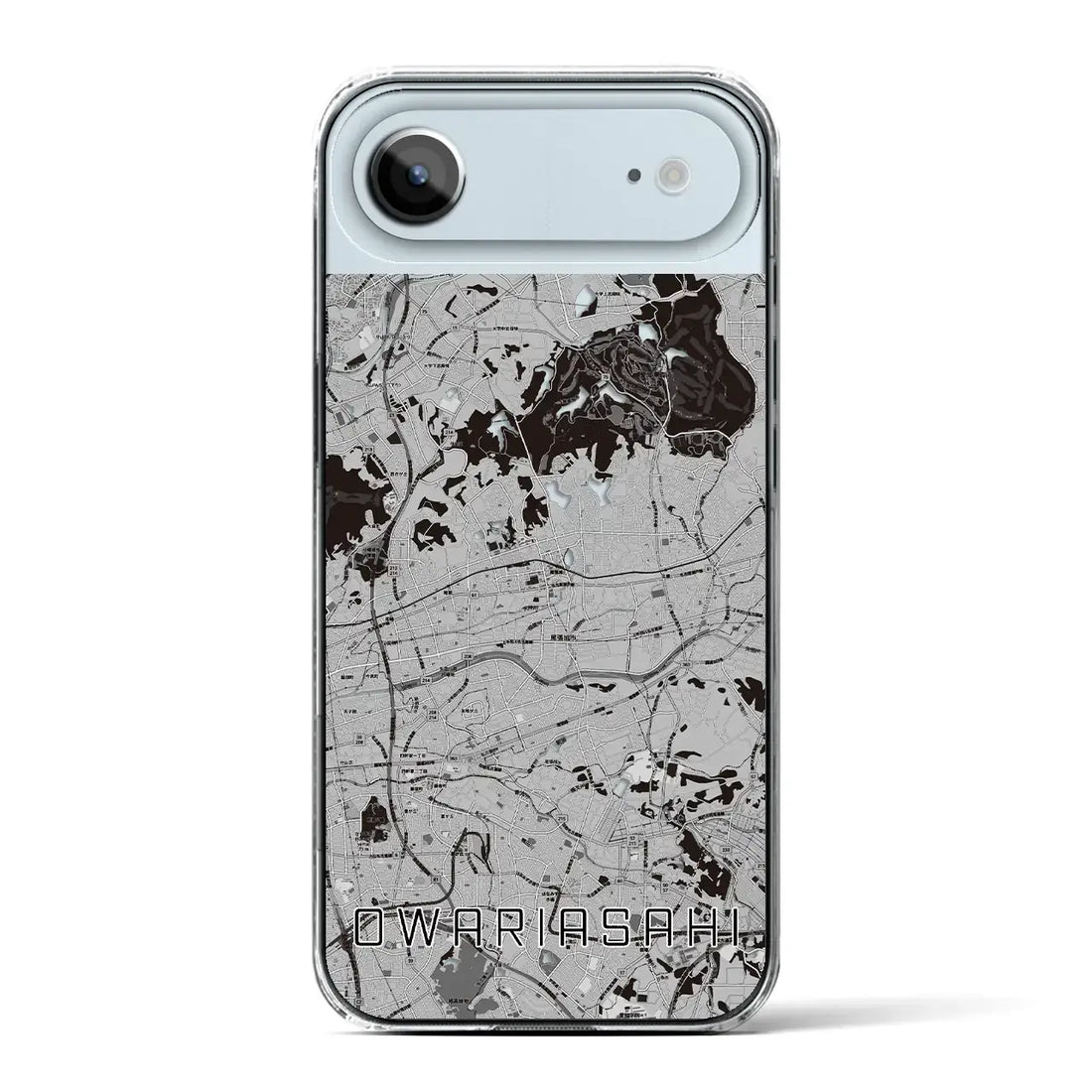 【尾張旭(愛知県)】地図柄iPhoneケース(クリアタイプ)