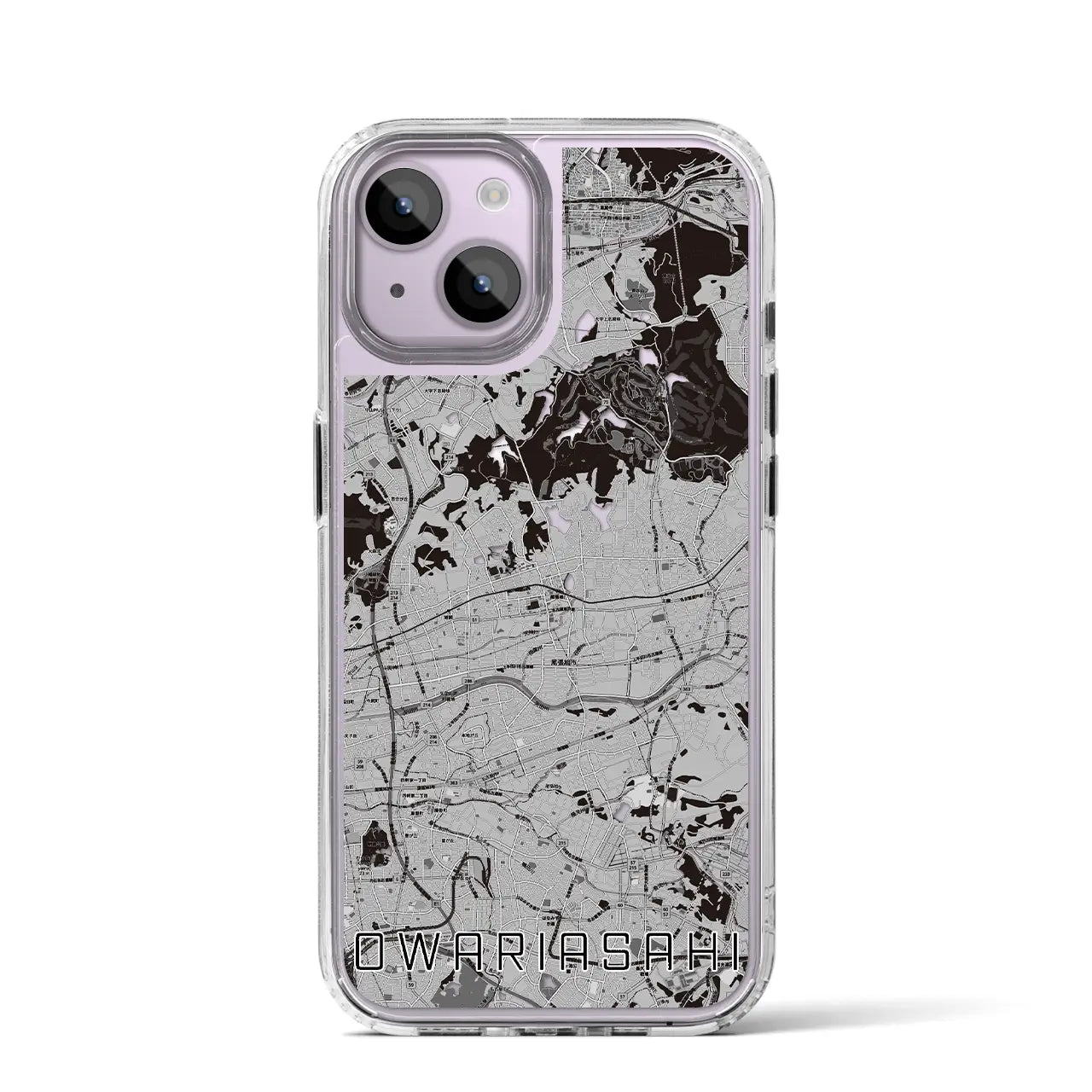 【尾張旭(愛知県)】地図柄iPhoneケース(MagSafeタイプ)