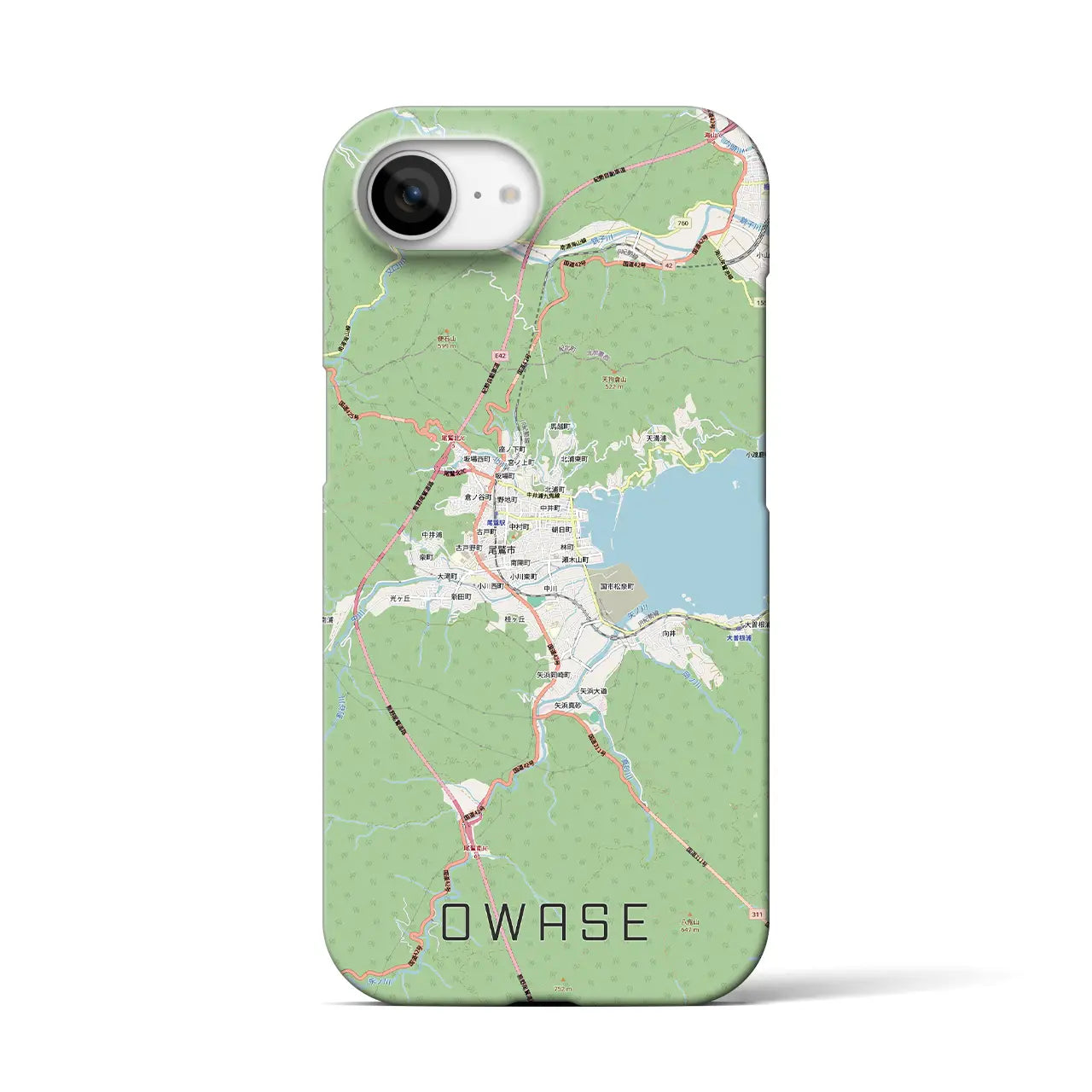 【尾鷲2(三重県)】地図柄iPhoneケース(バックカバータイプ)