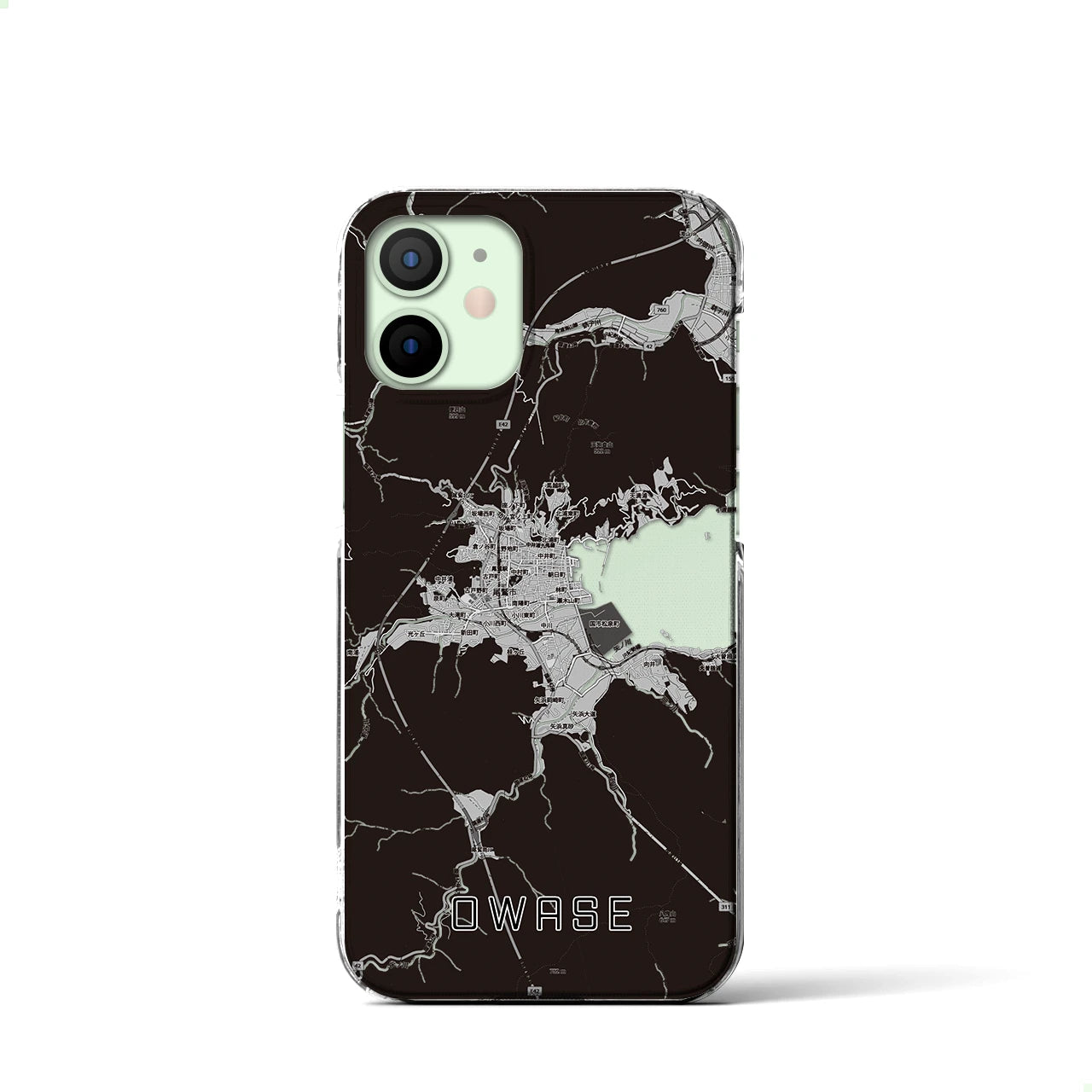 【尾鷲2(三重県)】地図柄iPhoneケース(クリアタイプ)