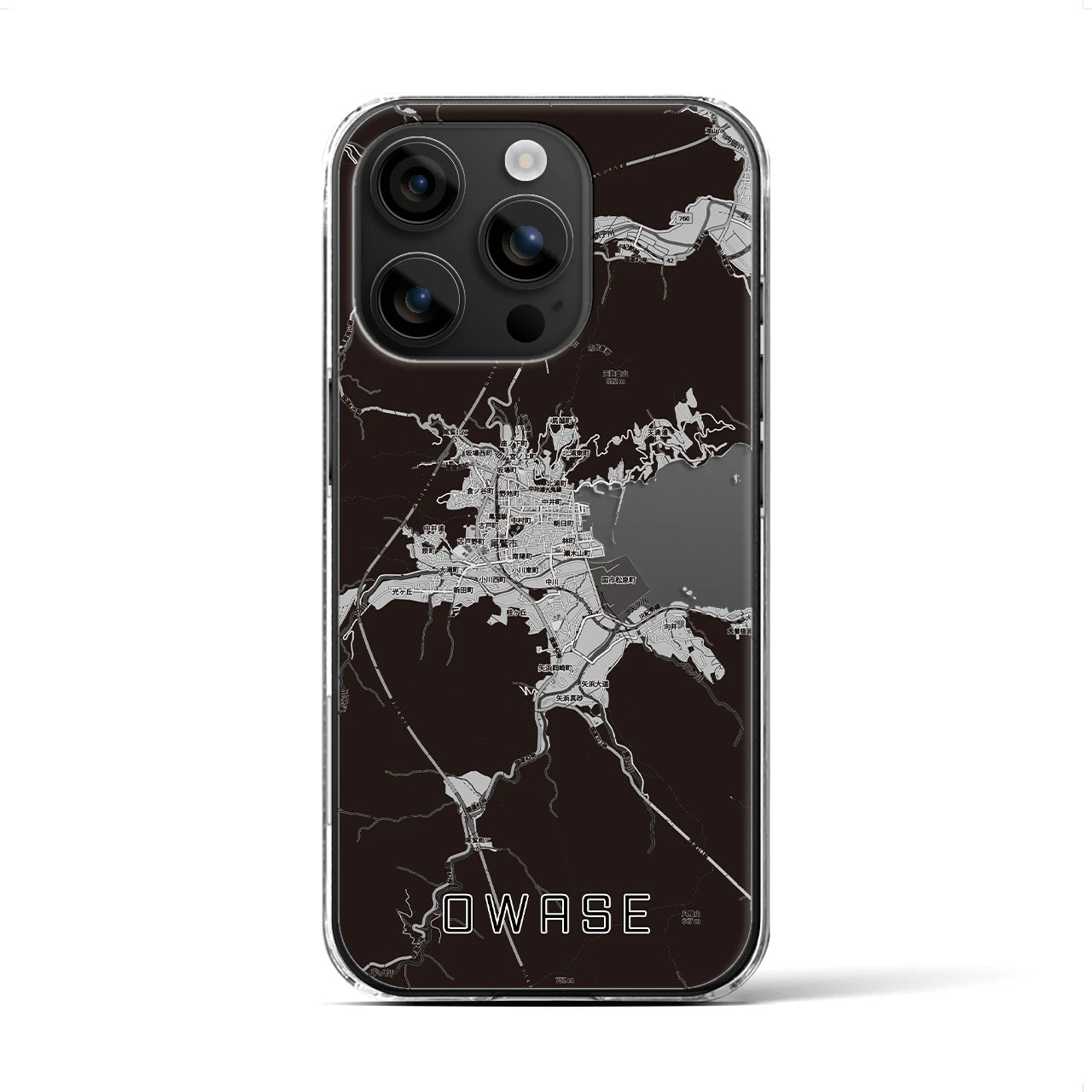 【尾鷲2(三重県)】地図柄iPhoneケース(クリアタイプ)